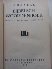 Bakels, H.-Bijbelsch Woordenboek