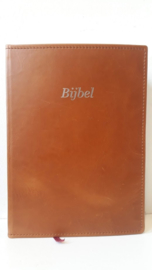 Nieuwe omslag Bijbel met uitleg - Echt leer