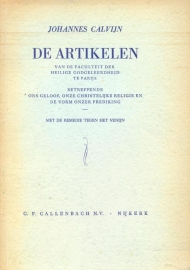 Calvijn, Johannes-De Artikelen