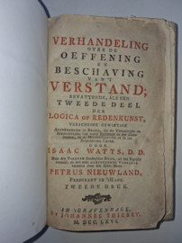 Watts, Isaac-Verhandeling over de Oeffening en Beschaving van 't Verstand (deel 2)