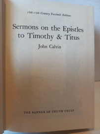 Calvin, John-Sermons on the Epistles to Timothy & Titus