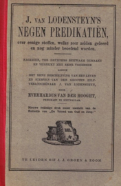 Lodensteyn, J. van-Negen predikatien
