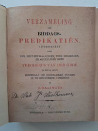 Groe, Theodorus van der-Verzameling van Biddagspredikatiën