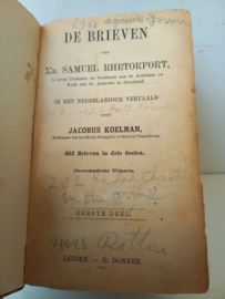 Rhetorfort, Mr. Samuel-De Brieven
