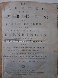 Ostervald, J.F.-De Sleutel des Bybels