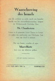 Chambertain, Mr.-Waarschuwing des Hemels