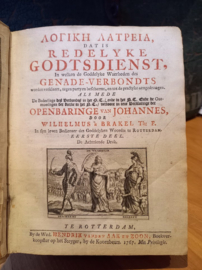 Brakel, Wilhelmus a-Redelijke Godsdienst (deel 1)