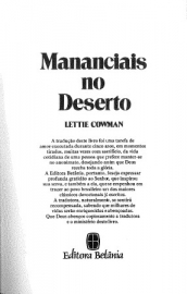 Cowman, Lettie-Marnanciais no Deserto