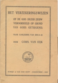 Eijk, Cor. van-Het verzekeringswezen of de god dezer eeuw