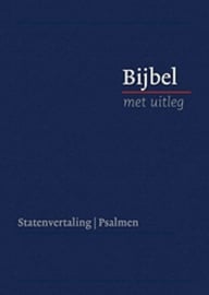 Bijbel met uitleg in Statenvertaling-Harde band, blauw, klein formaat (nieuw)