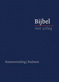 Bijbel met uitleg in Statenvertaling-Harde band, blauw, midden formaat (nieuw)