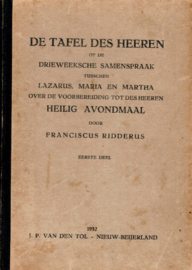 Ridderus, Fransiscus-De Tafel des Heeren
