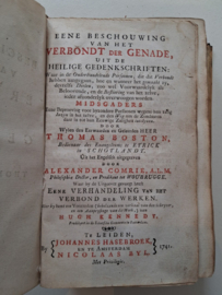 Boston, Thomas-Eene Beschouwing van het Verbondt der Genade