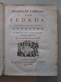 Hoogstraten, D. van-Ezopische Fabelen van Fedrus