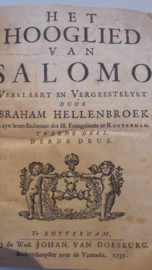Hellenbroek, Abraham-Het Hooglied van Salomo