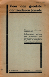 Hartog, Johannes-Voor den grootste der zondaren genade