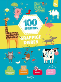 Ballon-100 spelletjes, grappige dieren (nieuw)