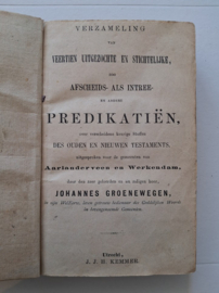 Groenewegen, Joh.-Verzameling predikatien