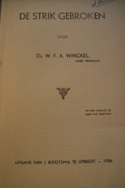 Winckel, Ds. W.F.A.-De strik gebroken