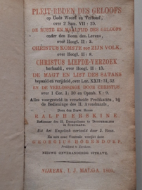 Erskine, Ralph-Pleit-Reden des Geloofs e.a.