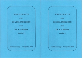 Britstra, Ds. A.J.-De verloren zoon (zes preken) (nieuw)