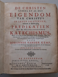 Kemp, Johannes van der-Catechismusverklaring