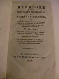 Tuuk, G. van der (verz.)-Handboek voor Hervormde Predikanten en Kerkenraadsleden