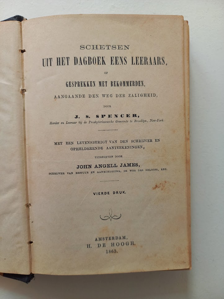 Spencer, J.S.-Schetsen uit het Dagboek eens Leeraars