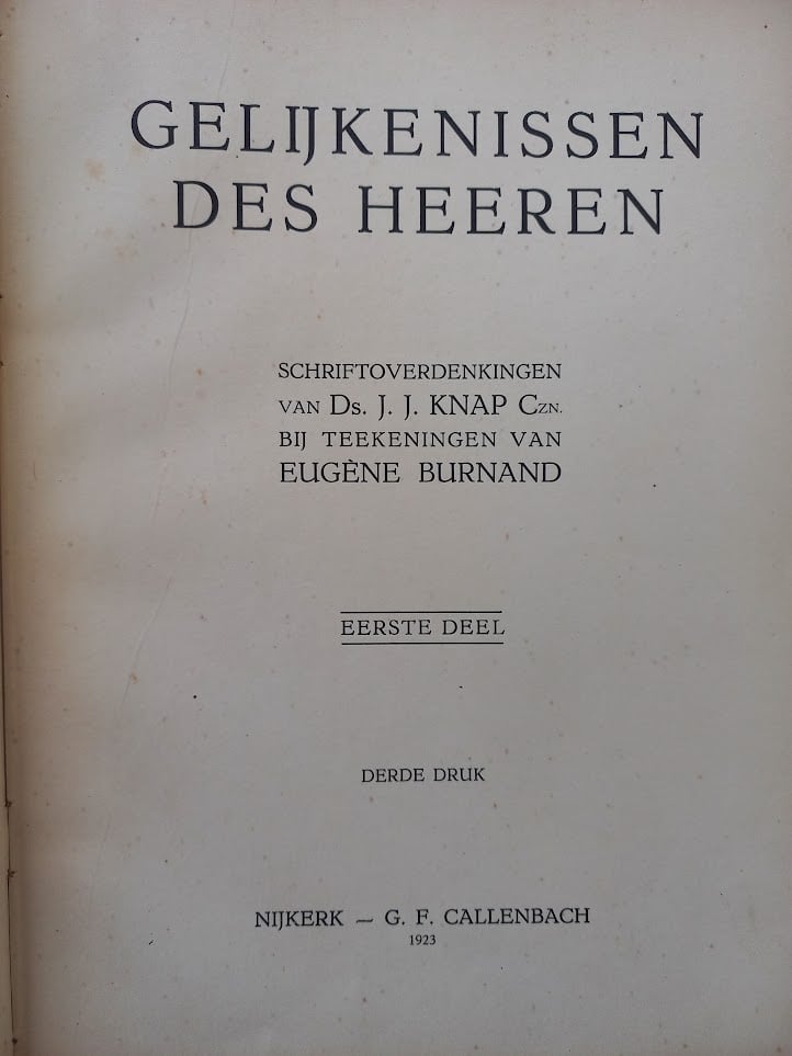Knap Czn., Ds. J.J.-Gelijkenissen des Heeren