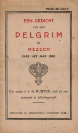 Ruijter, J. de-Een gedicht van een pelgrim in Mezech