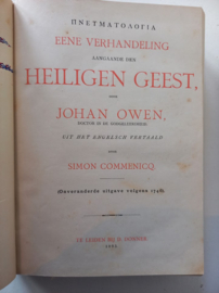 Owen, Johannes-Eene Verhandeling aangaande den Heiligen Geest