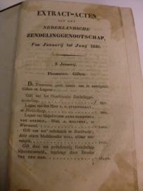 Extract Acten van het Nederlandsche Zendelingengenootschap 1840~1841