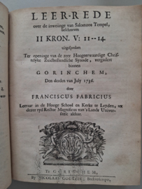 Ridderus, Fransiscus (e.a.)-Convoluut (1678-1747)