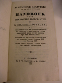 Tuuk, G. van der (verz.)-Handboek voor Hervormde Predikanten en Kerkenraadsleden