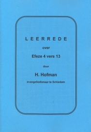 Hofman, Ds. H.-Drie Leerredenen over Efeze 4 vers 13 t/m 15