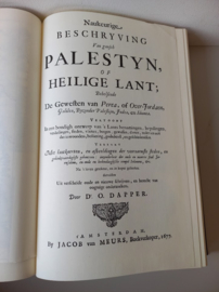 Dapper, Dr. O.-Beschrijving van Heilige Land