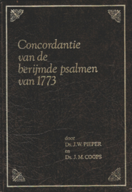 Pieper, J.W. en Coops, J.M.-Concordantie van de berijmde psalmen van 1773