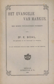 Bohl, Dr. E.-Het Evangelie van Markus
