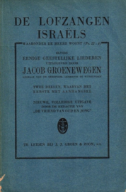 Groenewegen, Johannes-De Lofzangen Israels