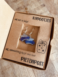 Sinterklaas oorbellen | kleur paars
