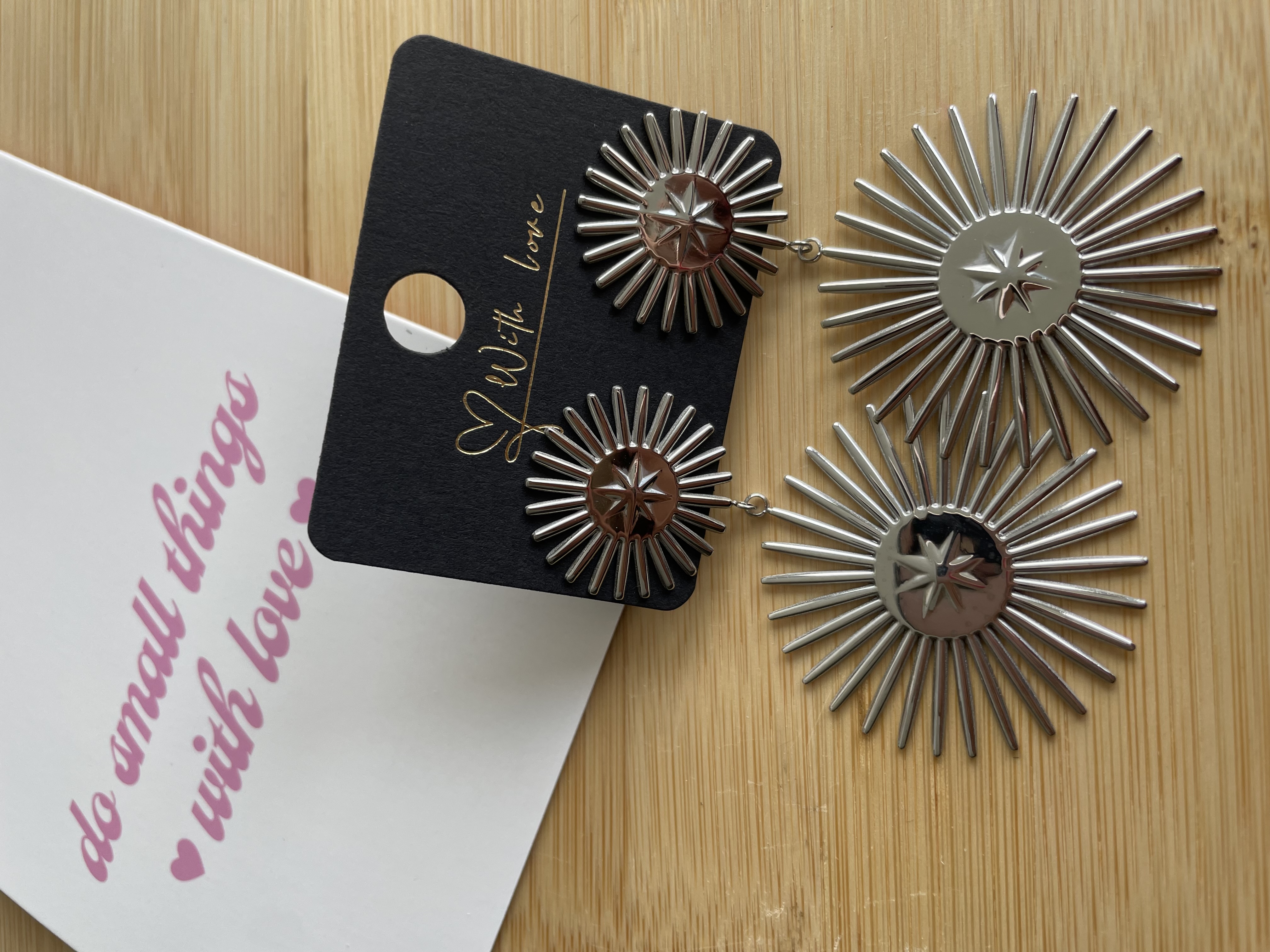 Statement oorbellen | zilver