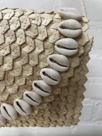 Gave tas / clutch met schelpen