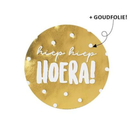 Cadeau stickers | Hiep hiep hoera 