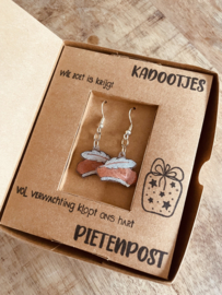 Sinterklaas oorbellen | kleur oranje