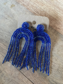 Statement earrings | blue