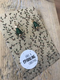 Trendy kerstoorbellen met Kerstboom.