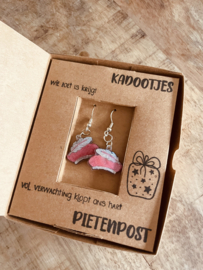 Sinterklaas oorbellen | kleur roze