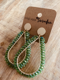 Statement earrings | green