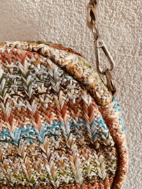 Trendy Roundie  bag met prachtige kleurtjes