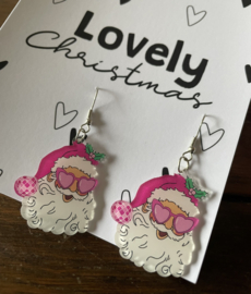 Kerstoorbellen met grappige Kerstmannetjes